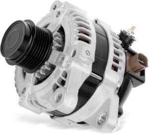 This is what an alternator looks like
