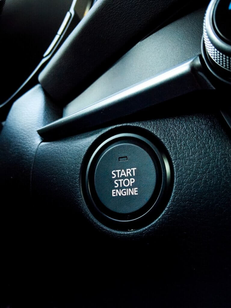car start stop engine button